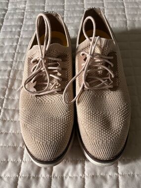 Cole Haan Women's Knit Original Grand Oxfords - Light Tan